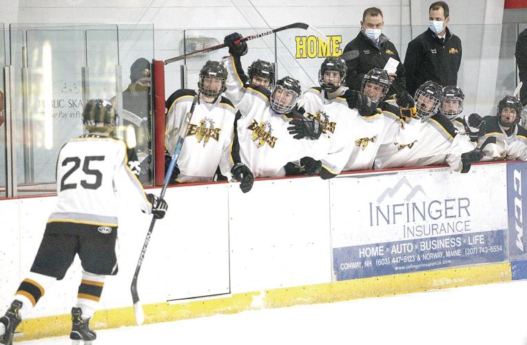 12-08-21 KHS Hockey celebration bench