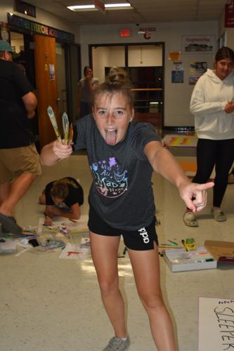 Natalie Styles, a Berlin High sophomore prepares for Homecoming