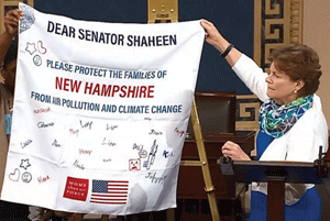 In face of Republican obstruction, Shaheen urges action on Climate Change