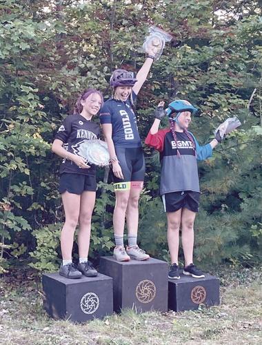 Wheel Fun - high school mountain bike racing - Josie MacDonald on the podium