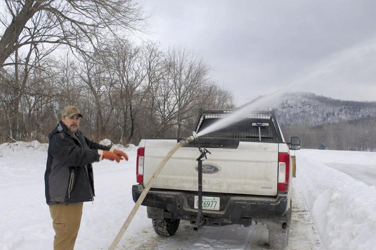 Extensive work goes into local outdoor skating rinks