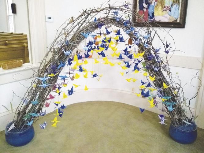 Fryeburg New Church’s Paper Peace Crane Project