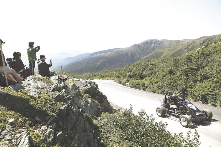 08-21-21 Climb to Clouds spectators taking pics going up
