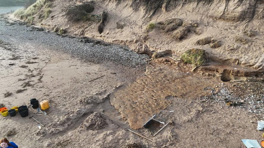 Storms reveal rare 2,000-year-old footprints on Scottish beach