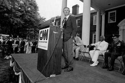 Ted Turner attends the CNN launch event in Atlanta, Ga., on June 1, 1980.