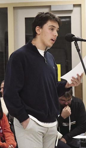 Conway School Board - hockey -Danya Clifford speaks