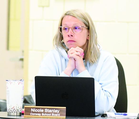 Conway School Board - chair vote - Nicole Stanley