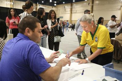 Nearly 9,000 Brazilian citizens voted at the polling place in Kissimmee, Fla., outside Orlando, on Oct. 4, 2026.