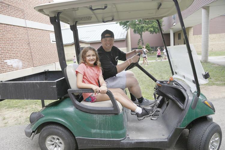 06-24-24 Conway Rec Camp smile in cart