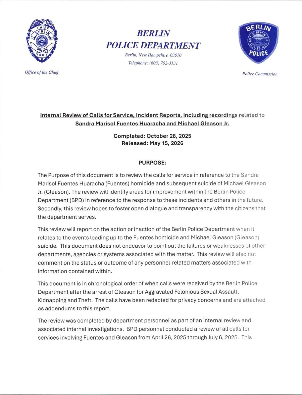 Internal review of the Sandra Marisol Fuentes Huaracha Homicide.pdf