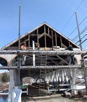 Repairs begin at Groveton Covered Bridge