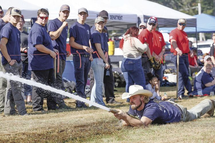 10-01-23 Fryeburg Fair spray laying down