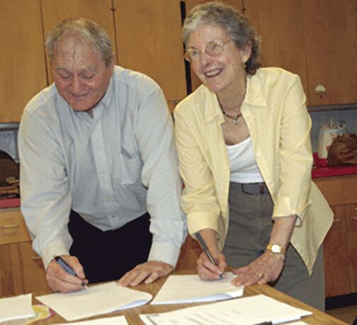 Norman Head - tribute - Norman with Vicki Harlow