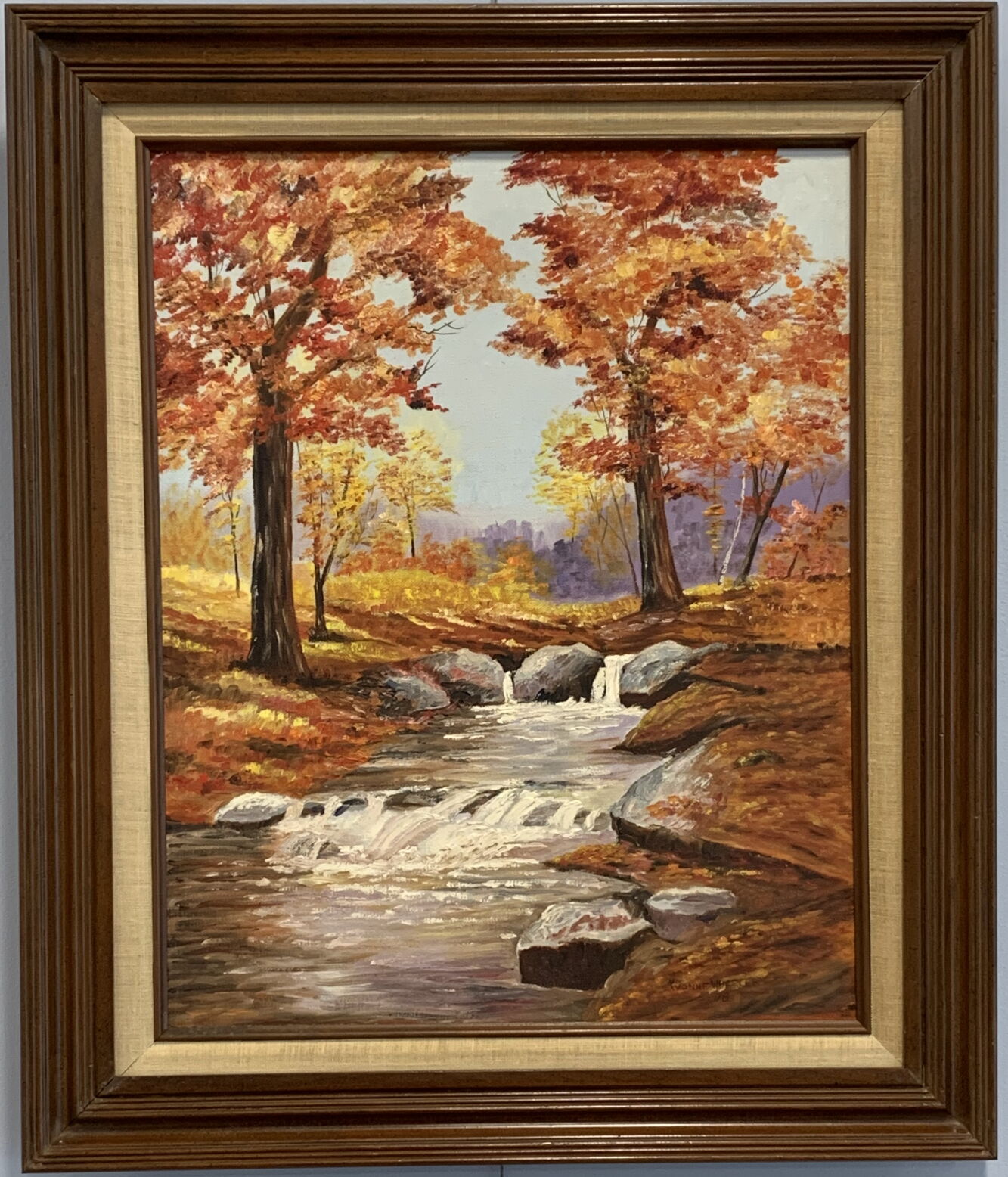 Yvonne Wheeler’s autumn scene captures the essence of the North Country