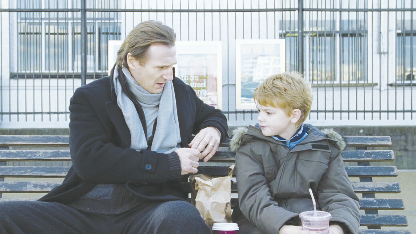 Love Actually Liam Neeson and Thomas Brodie Sangster