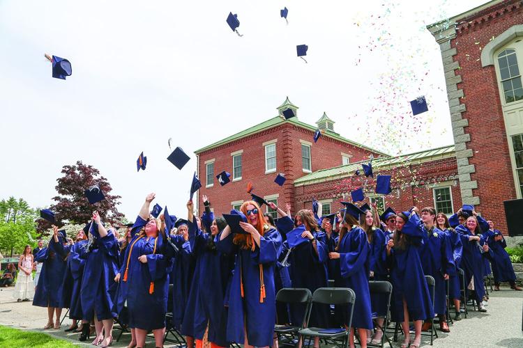 05-23-26 Fryeburg Graduation cap toss 1
