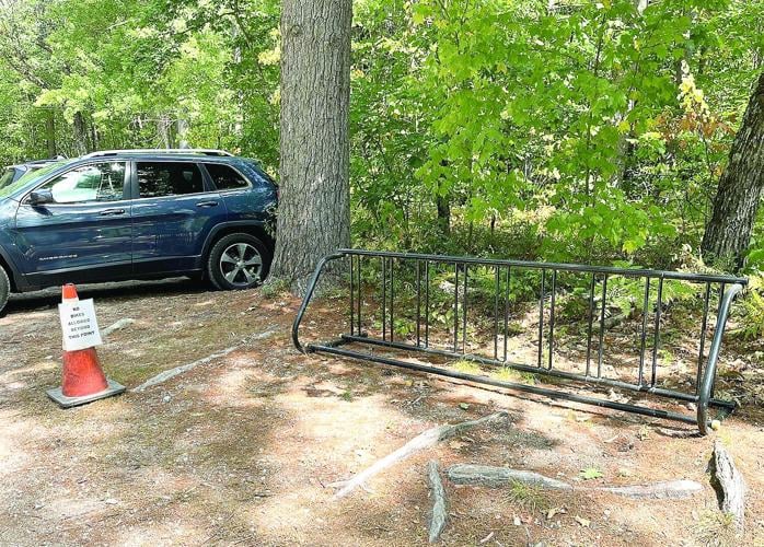 Wheel Family Fun - Echo Lake - bike rack in parking lot