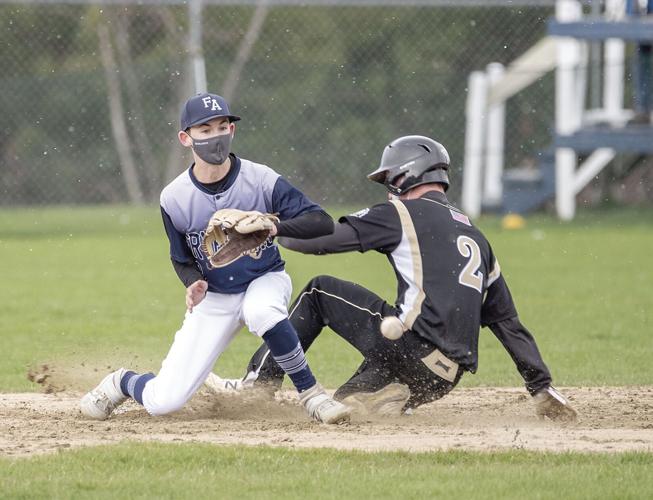 KHS Baseball - Noah Barrows safe at second