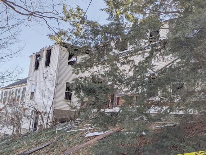 Potter Rd House morning after fire