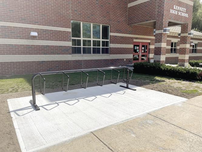 Wheel Family Fun - New bike rack at KHS head on