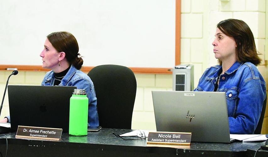 Conway School Board - teachers return - Aimee Frechette and Nicole Bell