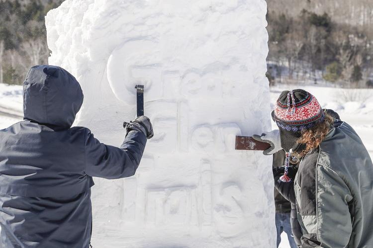 01-30-22 Snow Sculpting finishing