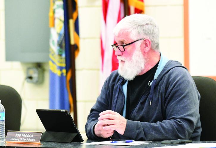 Conway School Board - chair vote - Joe Mosca