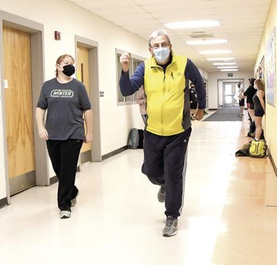 KHS Indoor Track - Bernie Livingston and Kathleen Murdough