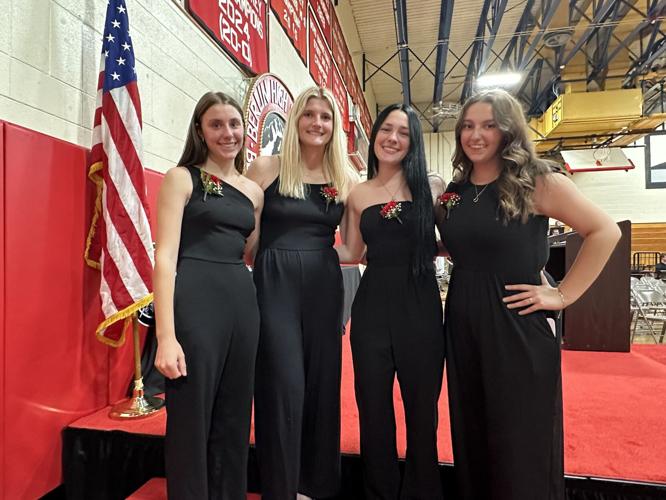 All juniors at Berlin High School, these students are known as "the flower girls"