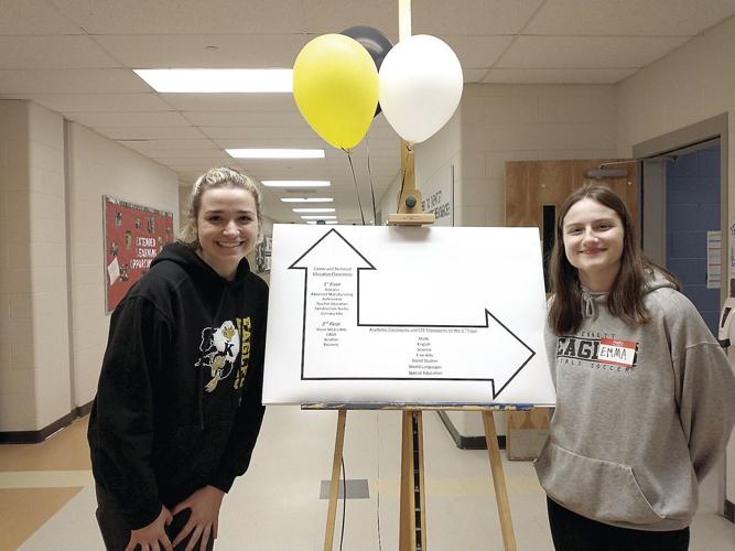 KHS Freshman Transition Night - hallway students
