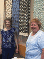 The art of Swedish Weaving is currently on display in the hospital’s cafeteria