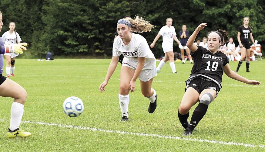 KHS girls soccer beats Plymouth - Aida Wheat third goal