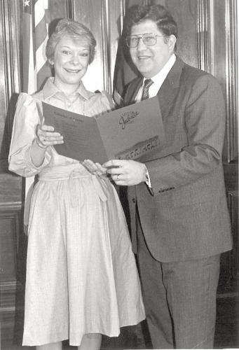 Cindy Russell and Gov Sununu 1983