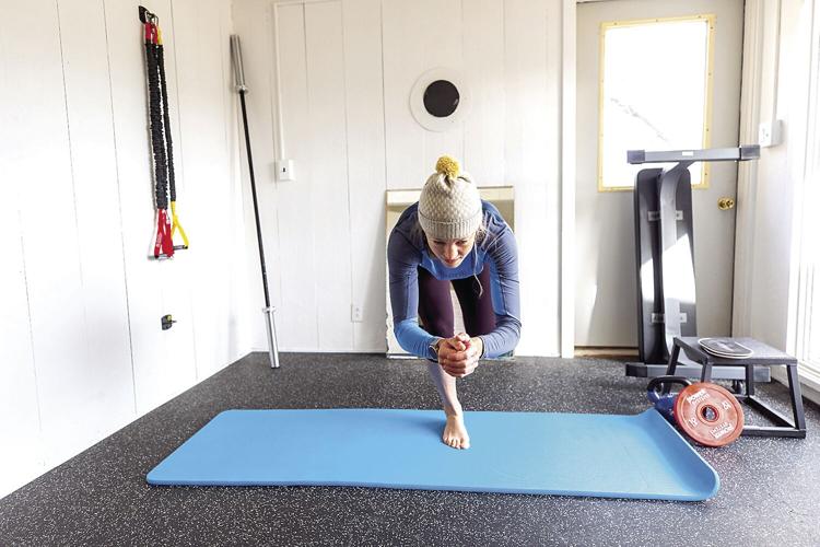 Nordic Tracks - Hilary McCloy stretching