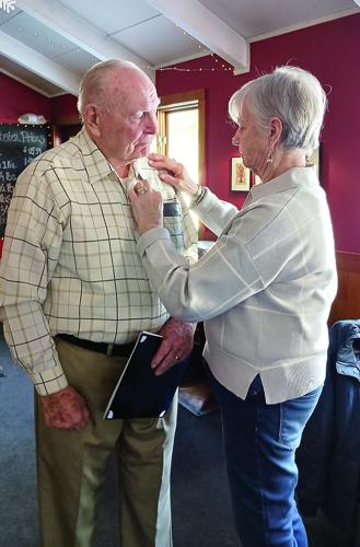 Frank McCarthy honored - Terry McCarthy pin