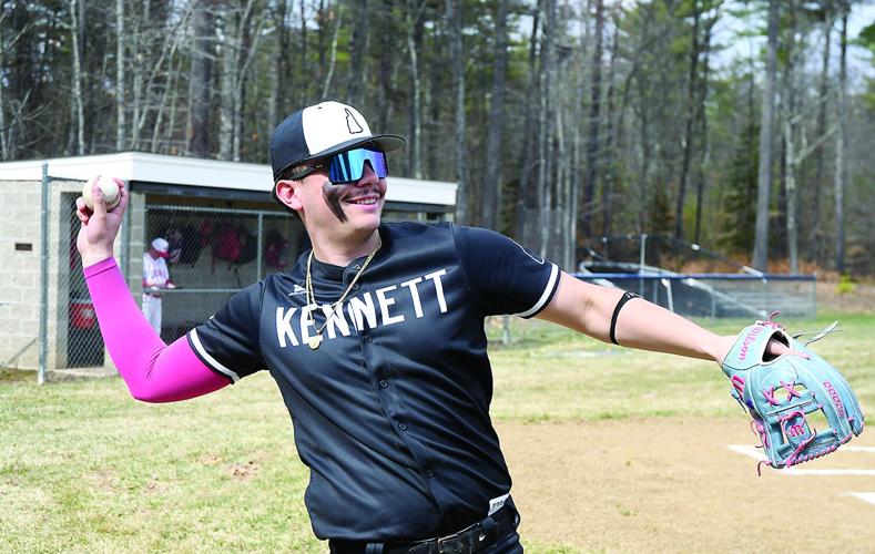 KHS Baseball - Opening Day - Guillermo Chavarra Burns loosens up