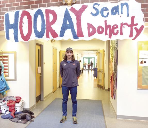 4-24-18 Doherty visits Pine Tree_grip n grin