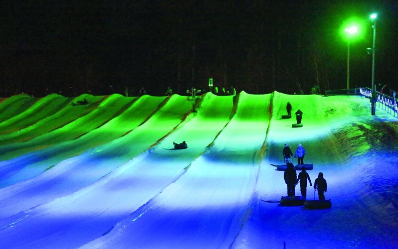 12-31-25 NYE Cranmore tubing colorful 2