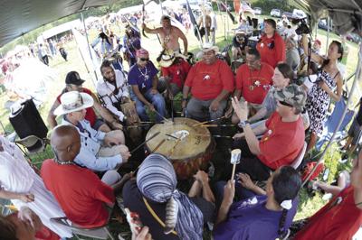 Pow-wow in North Conway this weekend - drumming circle