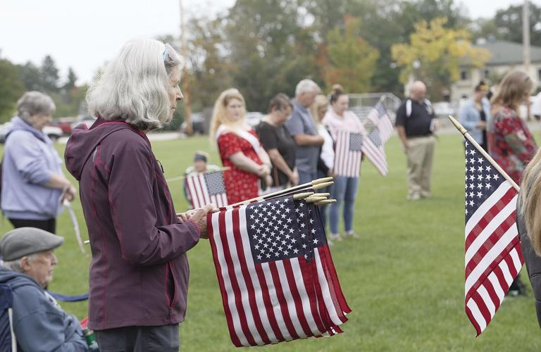 09-11-22 9-11 Ceremony flags moment of silence