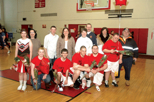 Berlin Unified team rolls on senior night 51-33