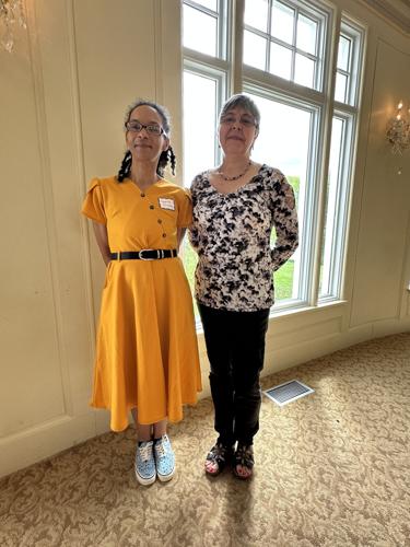 Gabrielle O'Malley, left, Sandy Alonzo, current and past TCCAP Coos County Board of Directors