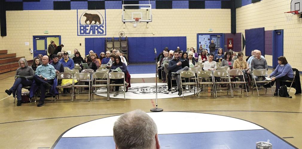 Barlett School Meeting - crowd shot