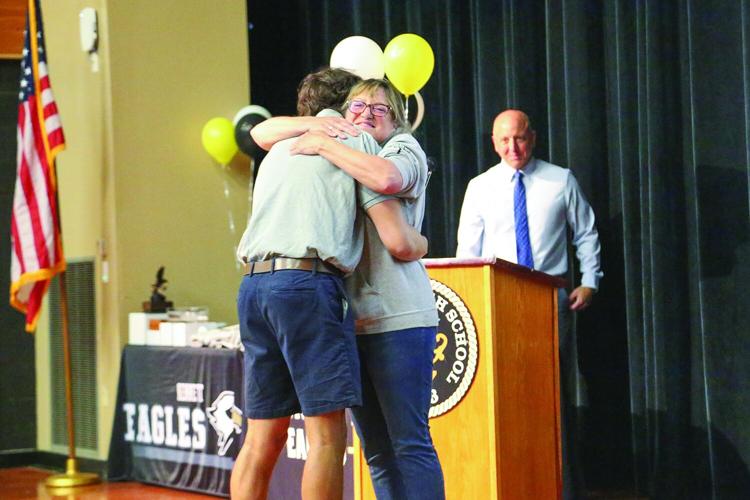 06-08-26 KHS Sports Awards blax baker hug