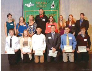 Recognized as N.H. Scholar Athletes