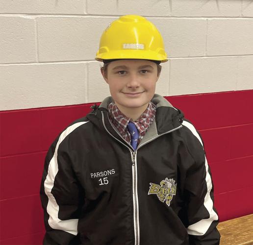 KHS Boys Hockey - Brady Parsons earns the hard worker helmet