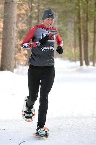 Leslie O'Dell of Albany wins seventh annual Whitaker Wood snowshoe race  on Jan 2017