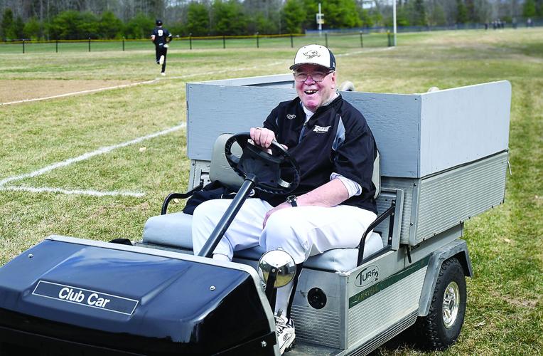 KHS Baseball - Opening Day - Doc Walker in cart