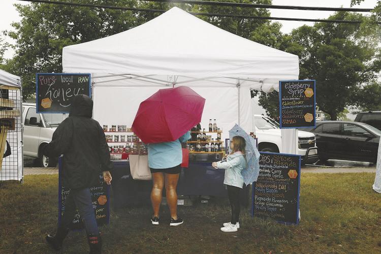 07-03-21 Craft Fair umbrellas at Puckerbush