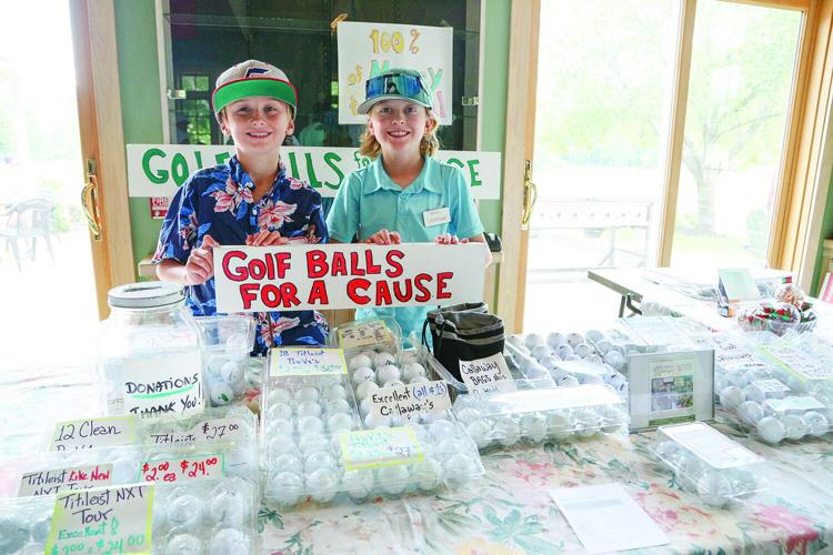 07-17-25 Memorial Golf kids golf balls pose